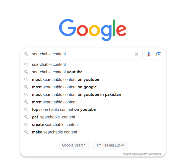Pictured: The auto-suggest results for this blog post’s primary keyword.