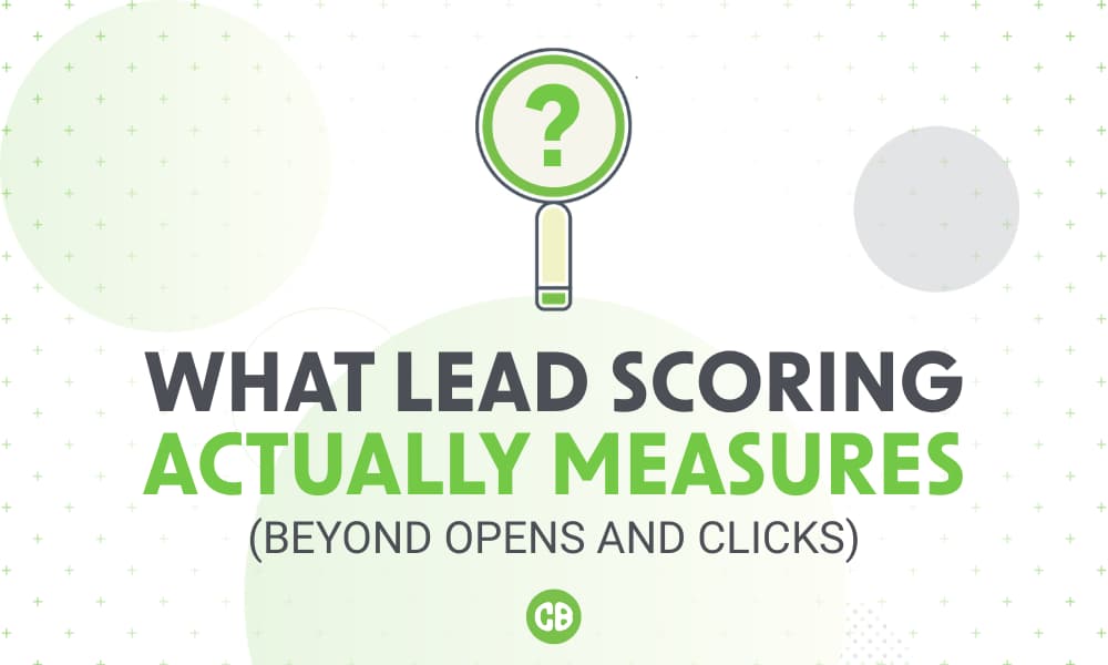 what lead scoring actually measures